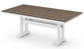 Farmhouse Trestle 37"x72" Dining Table Two Tone