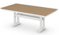 Farmhouse Trestle 37"x72" Dining Table Two Tone