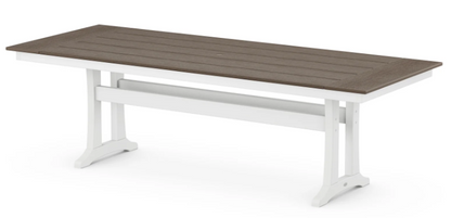 Farmhouse Trestle 38" x 96" Dining Table Two Tone