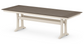 Farmhouse Trestle 38" x 96" Dining Table Two Tone