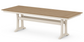 Farmhouse Trestle 38" x 96" Dining Table Two Tone