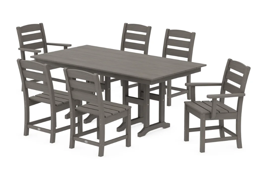Lakeside 7-Piece Farmhouse Dining Set
