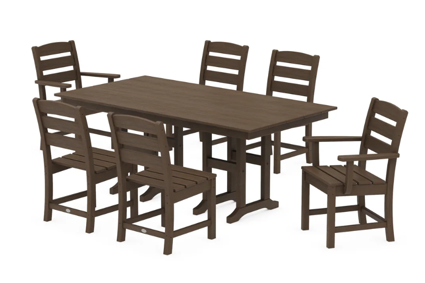 Lakeside 7-Piece Farmhouse Dining Set