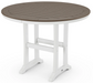 Nautical Trestle 48" Round Counter Table Two Tone
