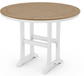 Nautical Trestle 48" Round Counter Table Two Tone