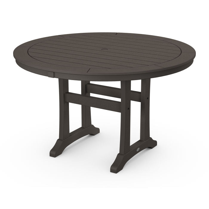 Nautical Trestle 48" Round Dining Table