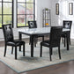 Sterling 5pc Faux Marble Dining Set