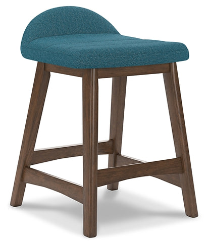 teal upholstered stool