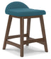 teal upholstered stool