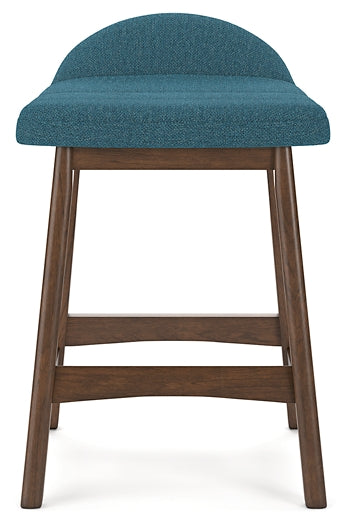 teal upholstered stool