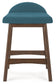 teal upholstered stool