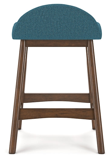 teal upholstered stool