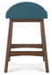 teal upholstered stool