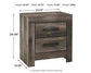 Wynnlow Queen Crossbuck Panel Bed with Mirrored Dresser, Chest and Nightstand