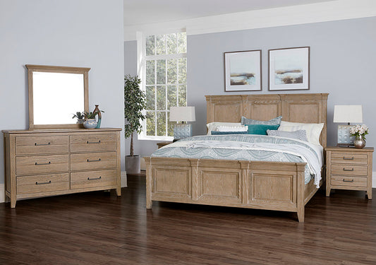 MANSION BED WITH MANSION FOOTBOARD IN DEEP SAND