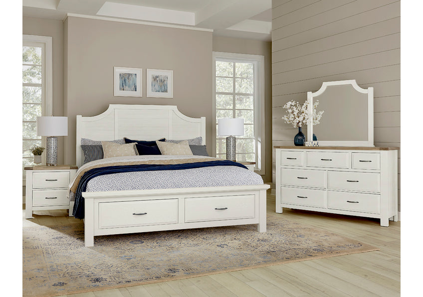 SCALLOPED STORAGE BED