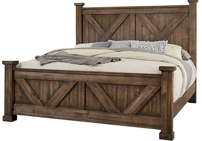 Cool Rustic X Bed with X Footboard