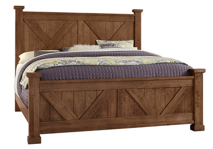 Cool Rustic X Bed with X Footboard