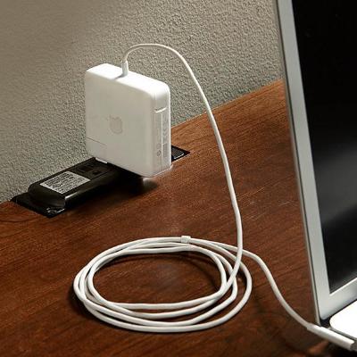 2-DRAWER LAPTOP/TABLET DESK WITH CHARGING STATION