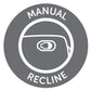 GEMINI - AUTUMN MANUAL SWIVEL GLIDER RECLINER
