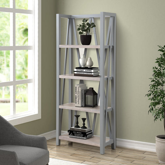 AMERICANA MODERN - DOVE ETAGERE BOOKCASE