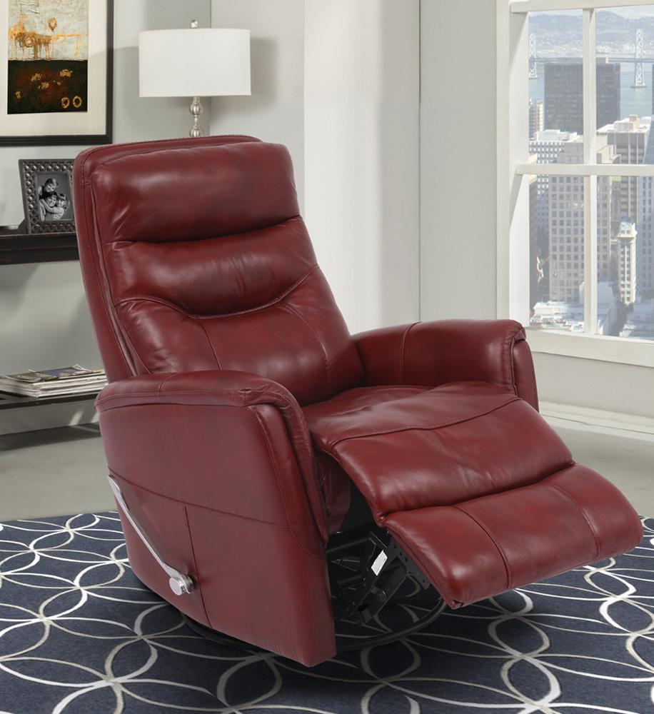 GEMINI - ROUGE MANUAL SWIVEL GLIDER RECLINER