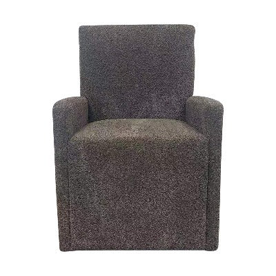 PURE MODERN DINING UPHOLSTERED CASTER CHAIR