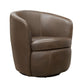 BAROLO - VINTAGE BROWN SWIVEL CLUB CHAIR