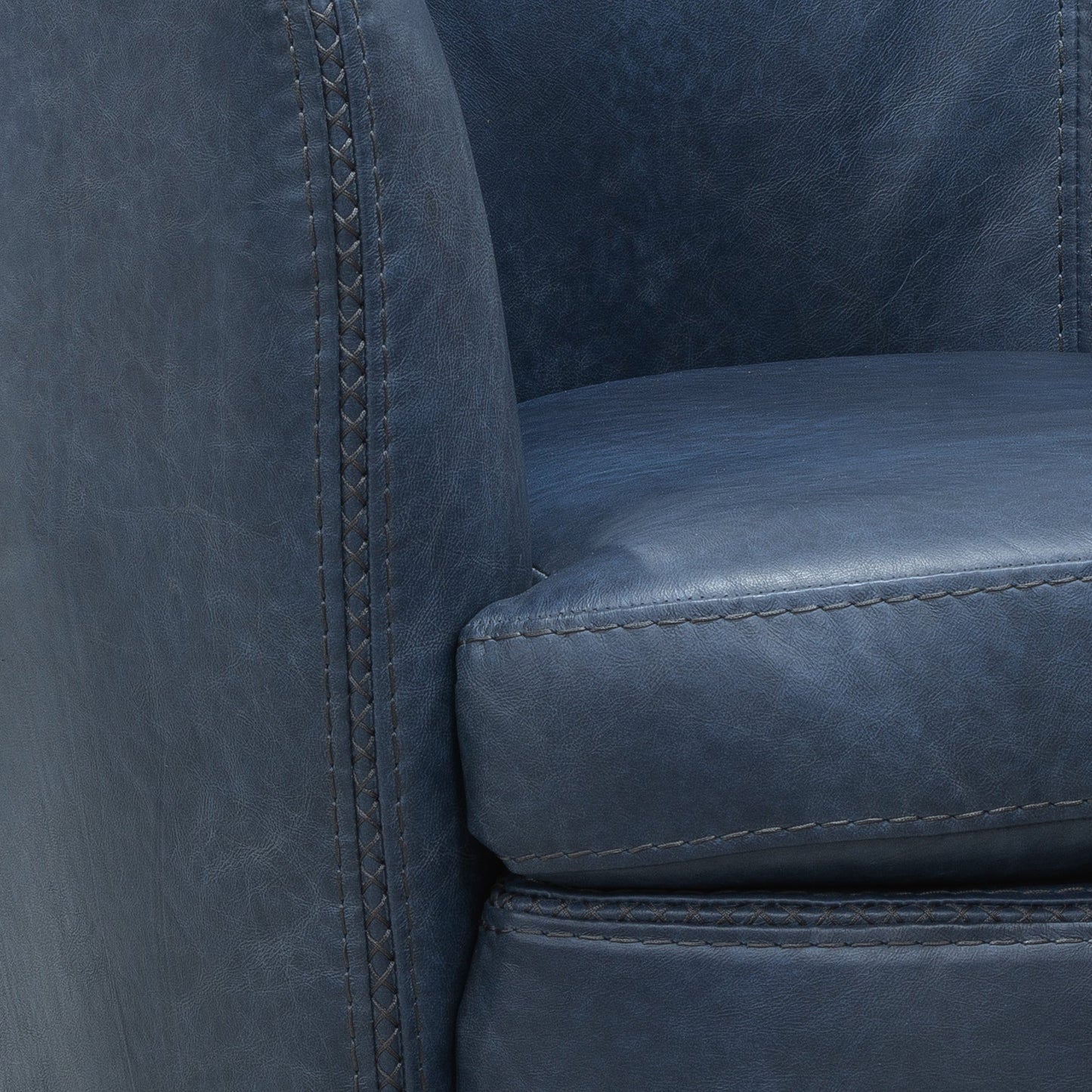 BAROLO - VINTAGE NAVY SWIVEL CLUB CHAIR
