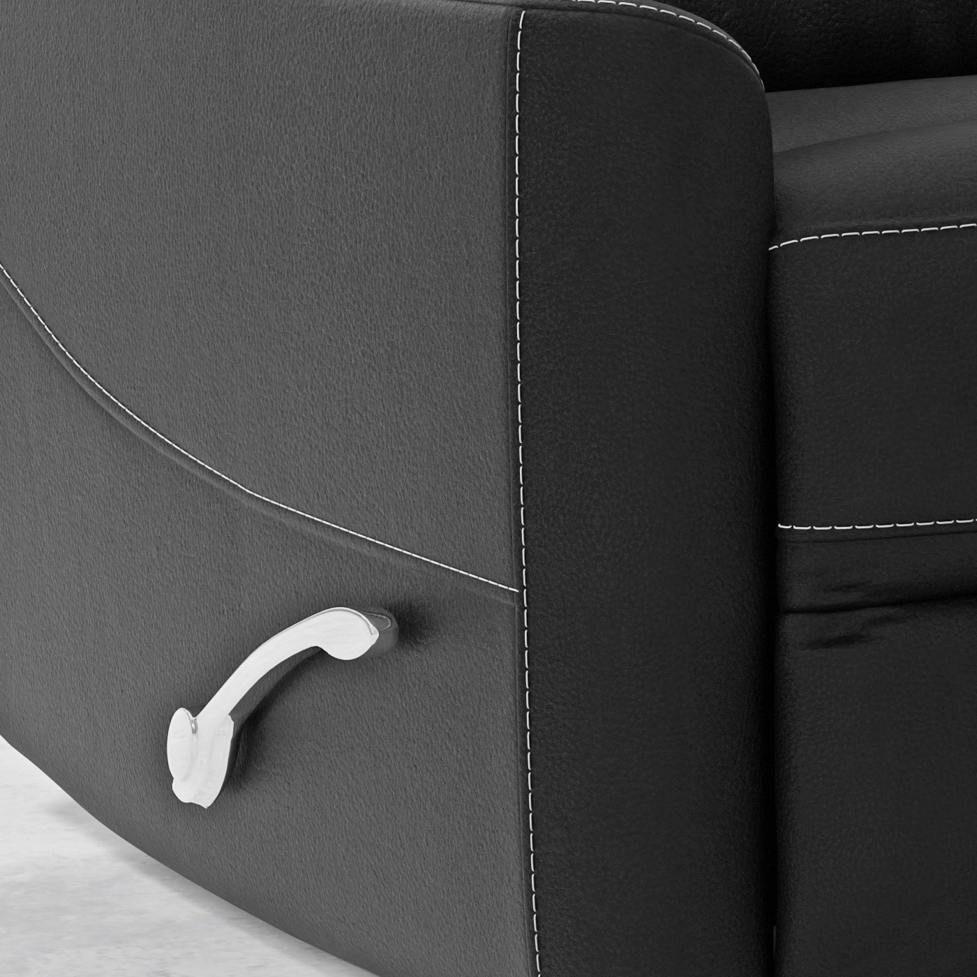 HERCULES - BLACK MANUAL SWIVEL GLIDER RECLINER