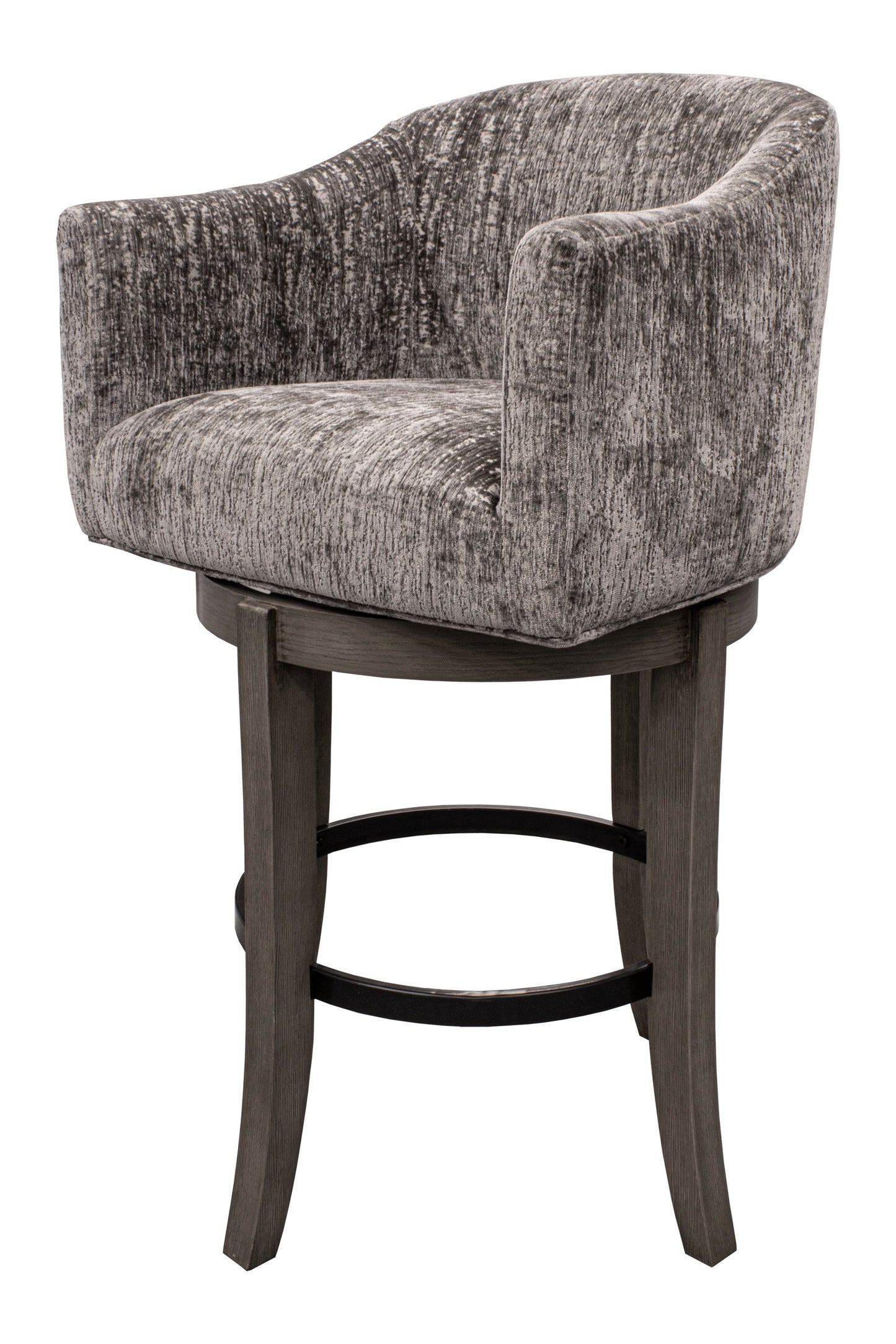 PURE MODERN DINING UPHOLSTERED SWIVEL BARSTOOL