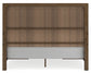 Cabalynn King Panel Bed with Storage with Mirrored Dresser, Chest and Nightstand