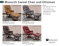 MONARCH - ICE MANUAL RECLINING SWIVEL CHAIR AND OTTOMAN