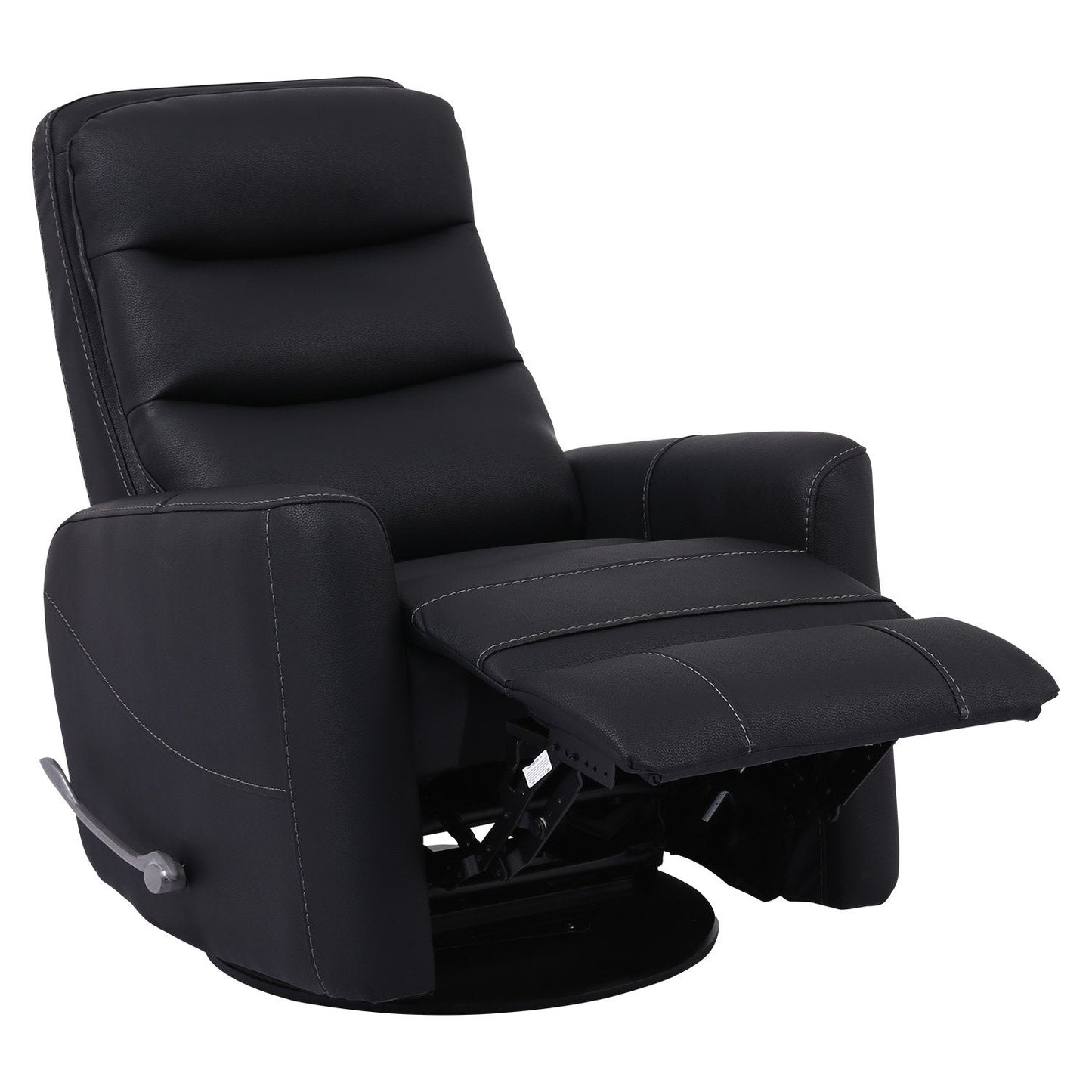 HERCULES - BLACK MANUAL SWIVEL GLIDER RECLINER
