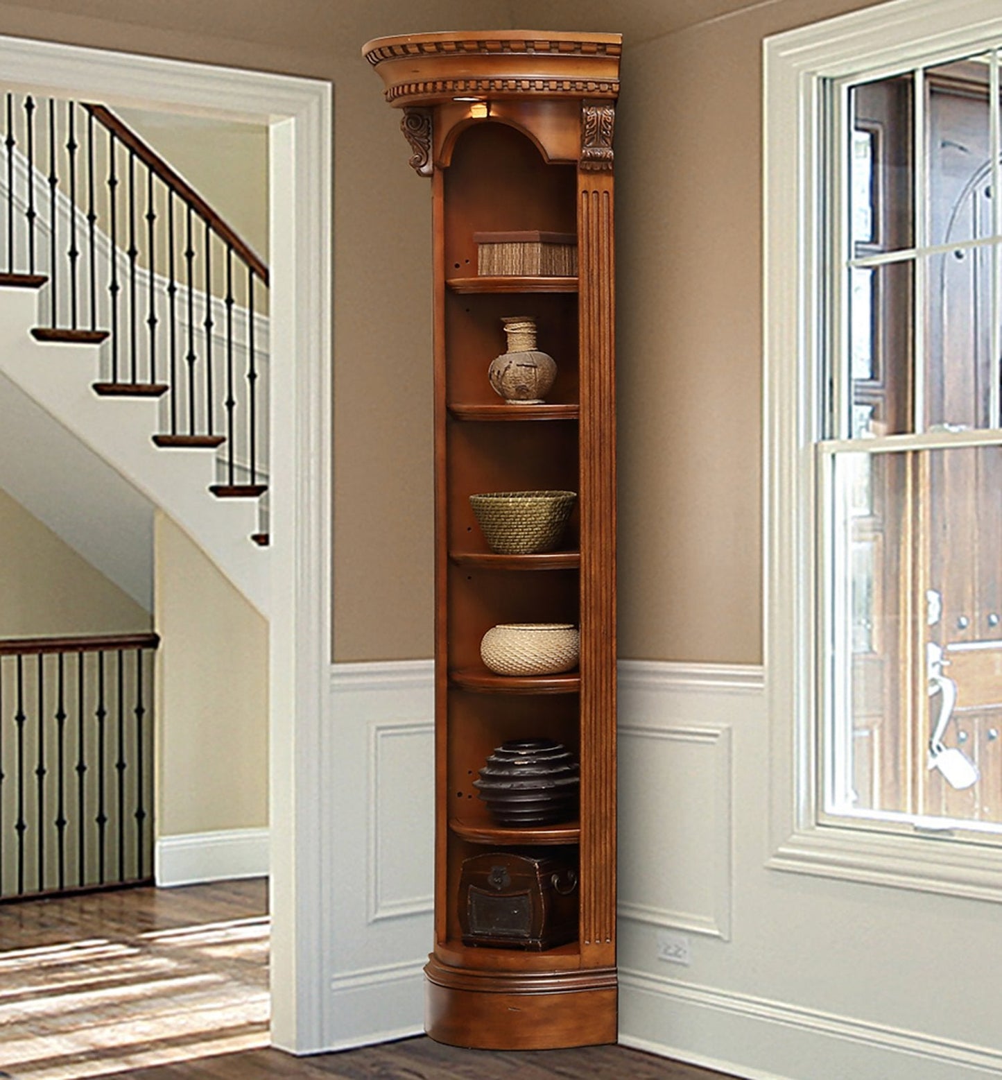 HUNTINGTON OUTSIDE CORNER BOOKCASE