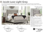 JACOB - LUXE LIGHT GREY QUEEN BED 5/0