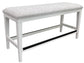 AMERICANA MODERN DINING BENCH COUNTER UPHOLSTERED 49 IN.