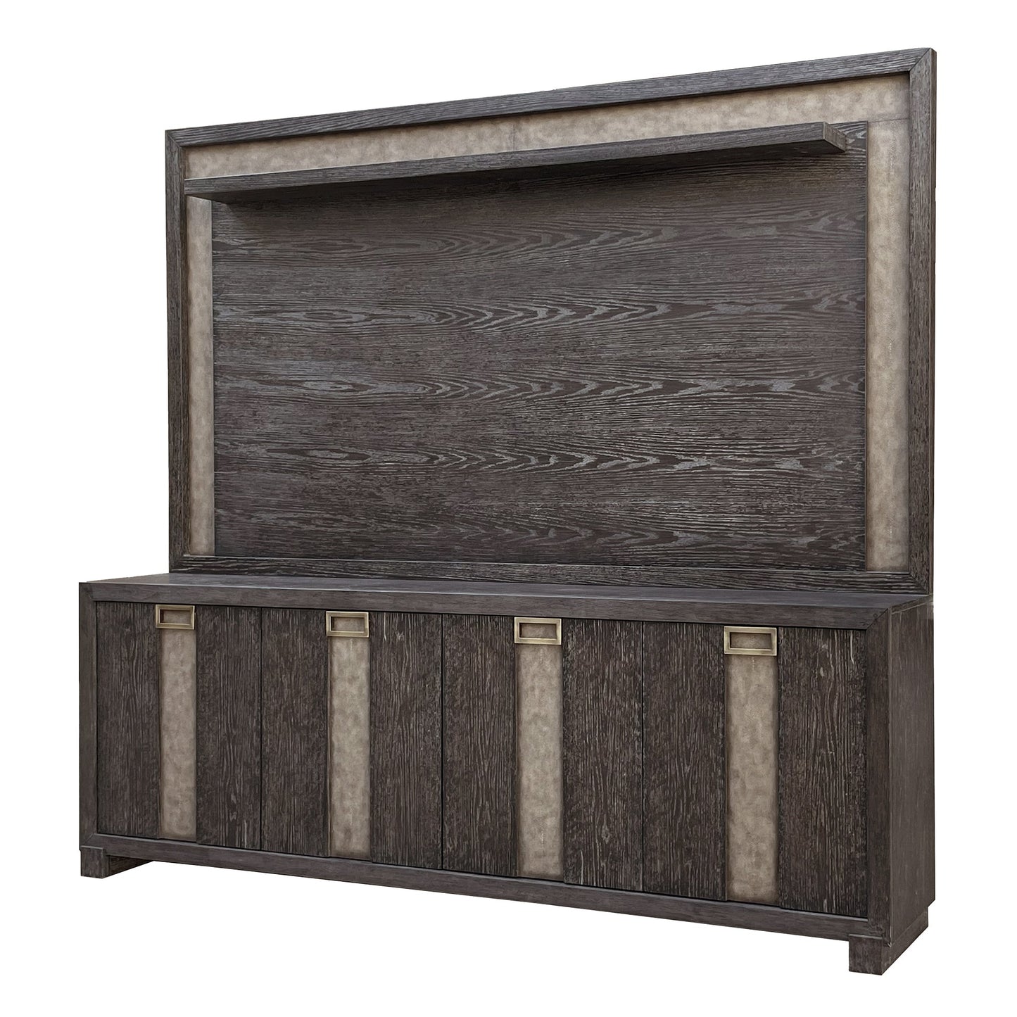 ASCENT 90 IN. TV CONSOLE WITH HUTCH AND BACK PANEL