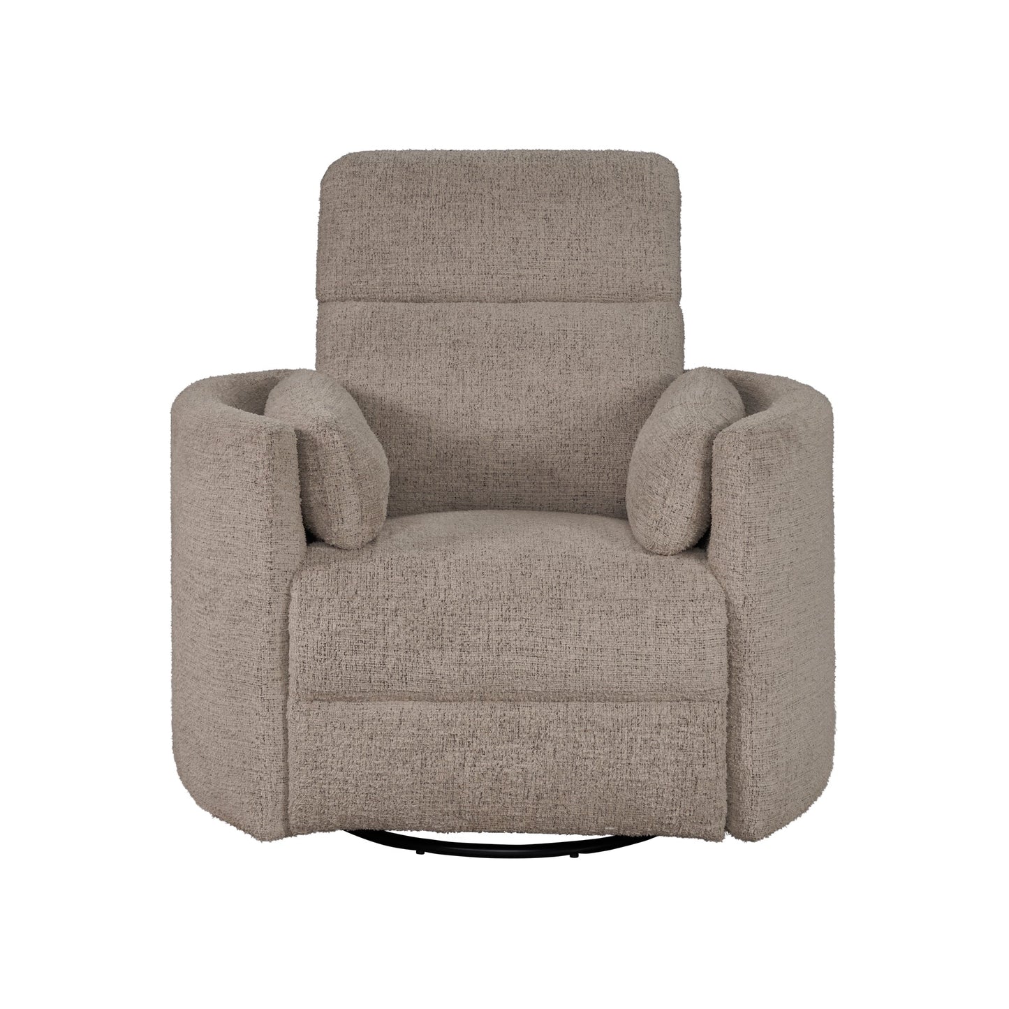 RADIUS - BURLAP MANUAL SWIVEL GLIDER RECLINER