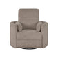 RADIUS - BURLAP MANUAL SWIVEL GLIDER RECLINER