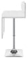 Alameda Adjustable Bar Stool White and Chrome