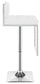 Alameda Adjustable Bar Stool White and Chrome