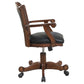 Turk Game Chair with Casters Black and Tobacco