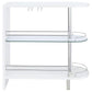 Adolfo 3-tier Bar Table Glossy White and Clear