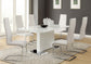 Anges Rectangular 63-inch Dining Table White High Gloss