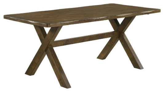 Alston X-shaped Dining Table Knotty Nutmeg