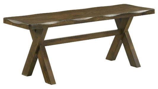Alston 47-inch Solid Wood Dining Bench Knotty Nutmeg