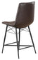 Aiken Upholstered Tufted Counter Height Stools Brown (Set of 2)