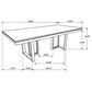 Kelly Rectangular Dining Table Dark Grey