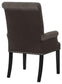 Alana Upholstered Tufted Arm Chair with Nailhead Trim